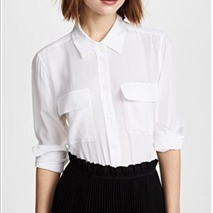 SOLD. Equipment slim signature silk blouse